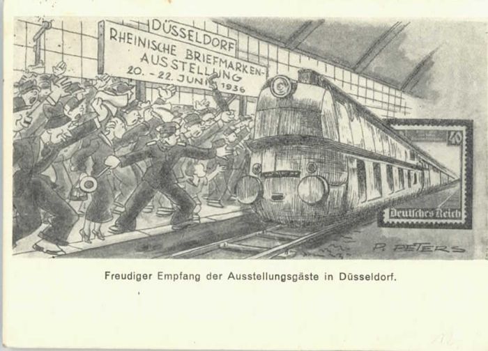 DuessELDORF  CITY usstellung KuenstlerP. Peters x