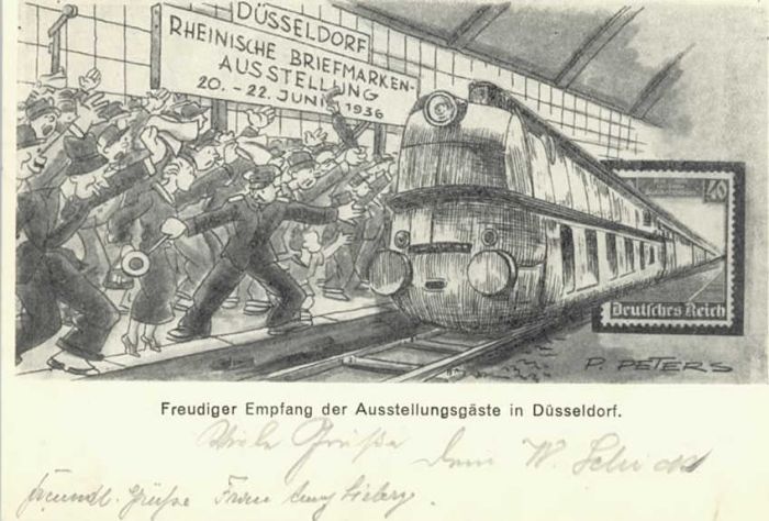 DuessELDORF  CITY usstellung KuenstlerP. Peters x