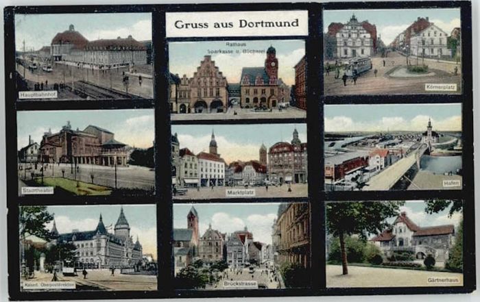 DORTMUND  CITY Koernerplatz Brueckstrasse  *