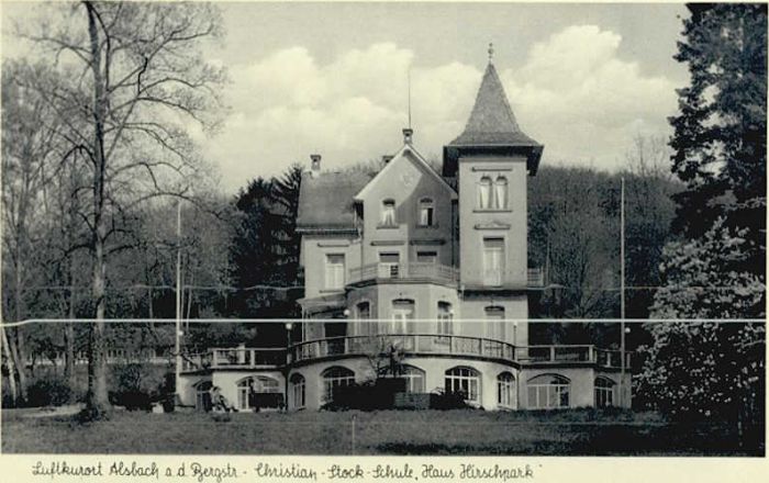 Alsbach Bergstrasse Alsbach Christian Stock Schule  Haus Hi