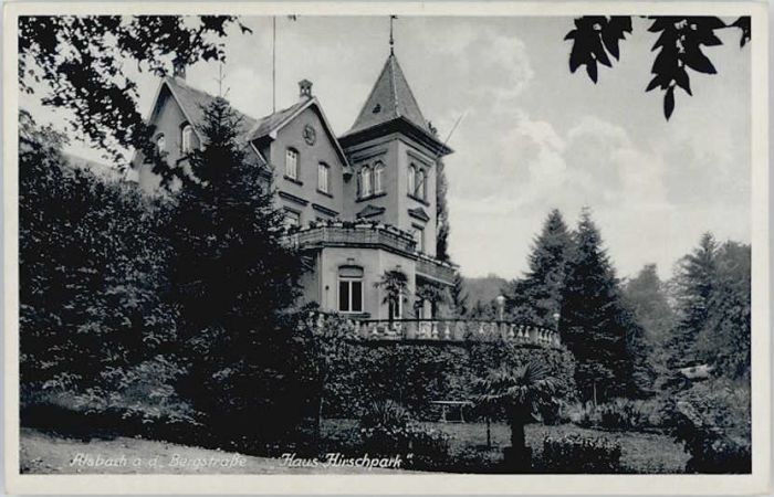 Alsbach Bergstrasse Alsbach Haus Hirschpark