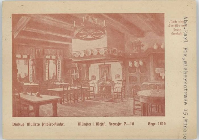 Muenster Westfalen inkus Müllers Altbier Küche x