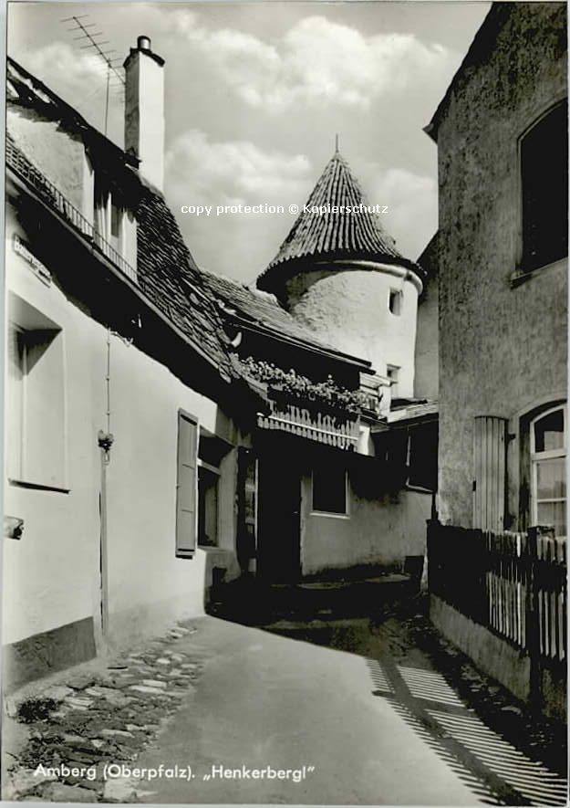 Amberg Oberpfalz Henkerberg ungelaufen ca. 1965