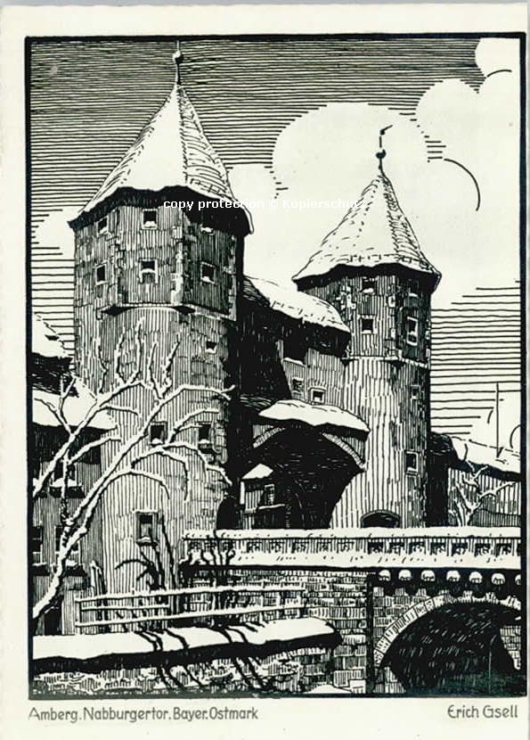 Amberg Oberpfalz KünstlerErich Gsell Nabburgertor