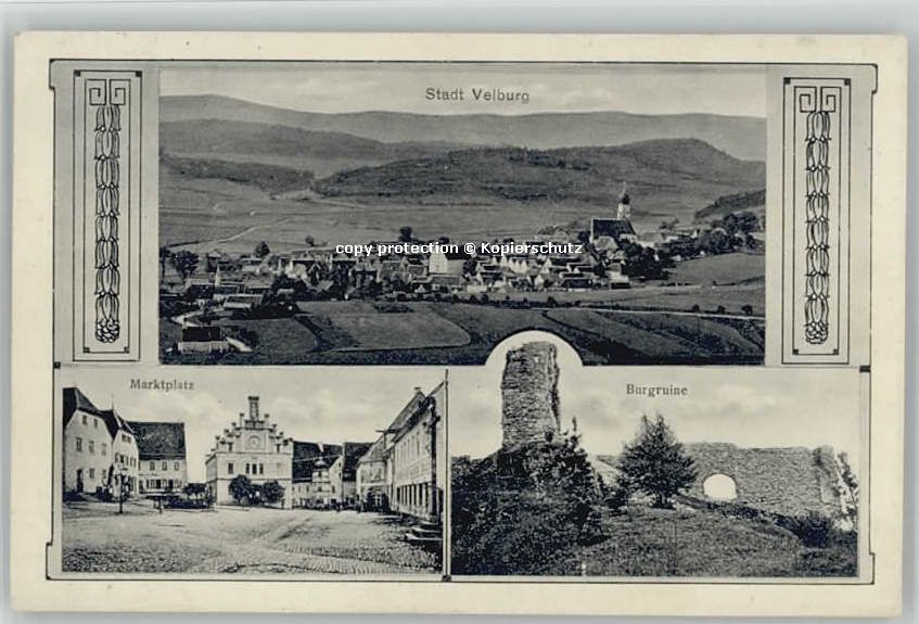 Velburg Marktplatz Burgruine x 1930