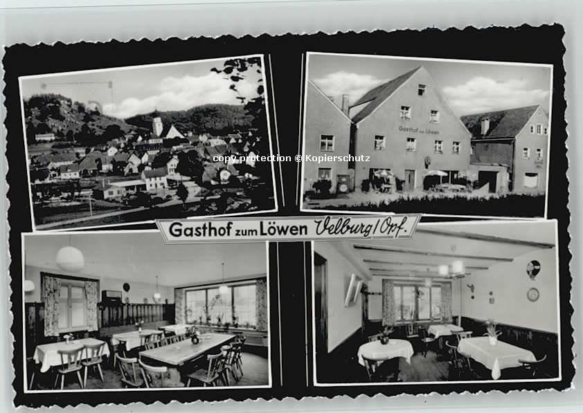 Velburg Gasthof zum Löwen ungelaufen ca. 1965