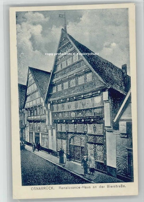 OSNABRueCK  CITY Osnabrueck Bierstrasse ungelaufen ca. 1920