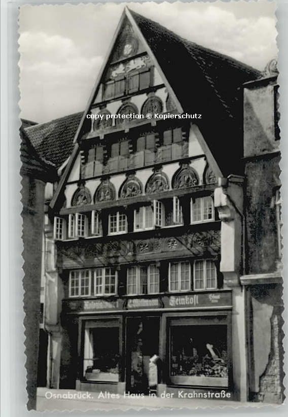OSNABRueCK  CITY Osnabrueck Krahnstrasse ungelaufen ca. 1955