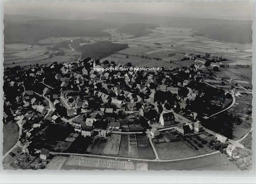 Hirschberg Bergstrasse Hirschberg  Fliegeraufnahme ungelaufen