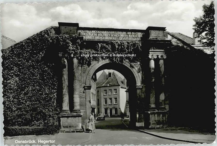 OSNABRueCK  CITY Osnabrueck Hegertor ungelaufen ca. 1965