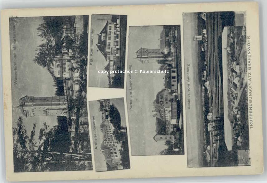 Grafenwoehr ilitär-Forsthaus Wasserturm * 1918