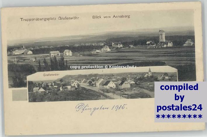 Grafenwoehr ruppenübungsplatz Feldpost x 1915