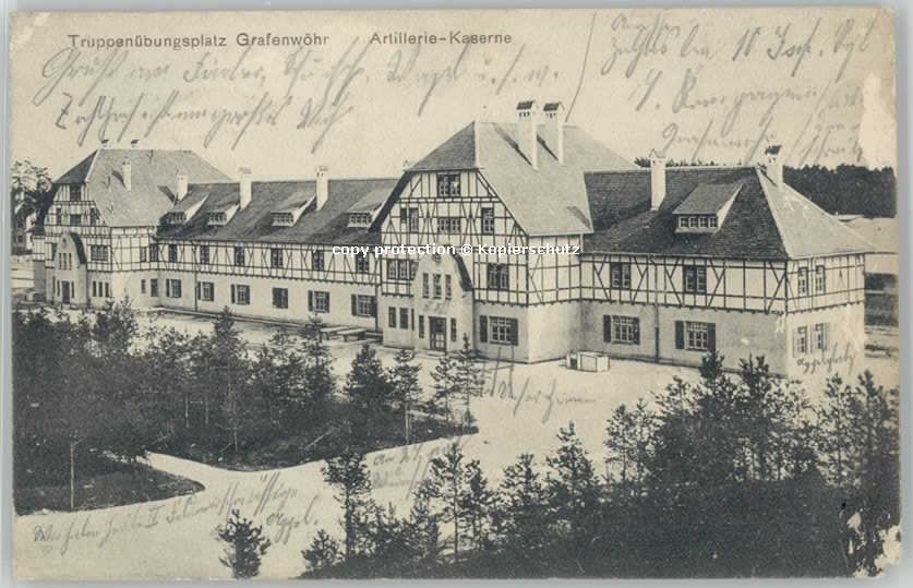Grafenwoehr ruppenübungsplatz Artillerie-Kaserne x