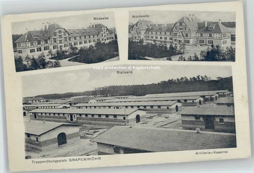 Grafenwoehr ruppenübungsplatz Feldpost x 1917