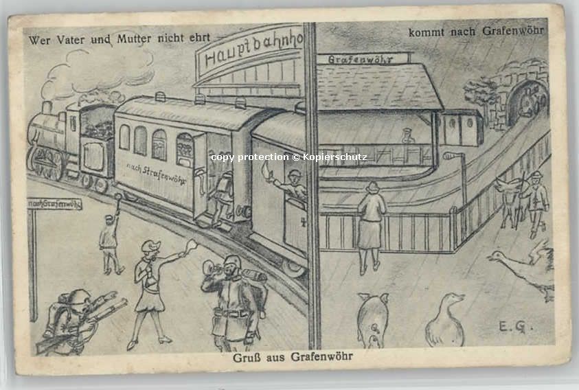 Grafenwoehr auptbahnhof x 1928