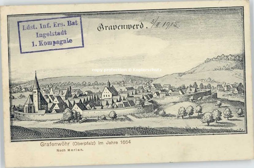 Grafenwoehr eldpost x 1915