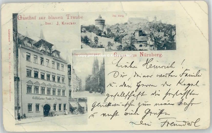 Nuernberg Nuernberg Gasthof Zur blauen Traube x 1
