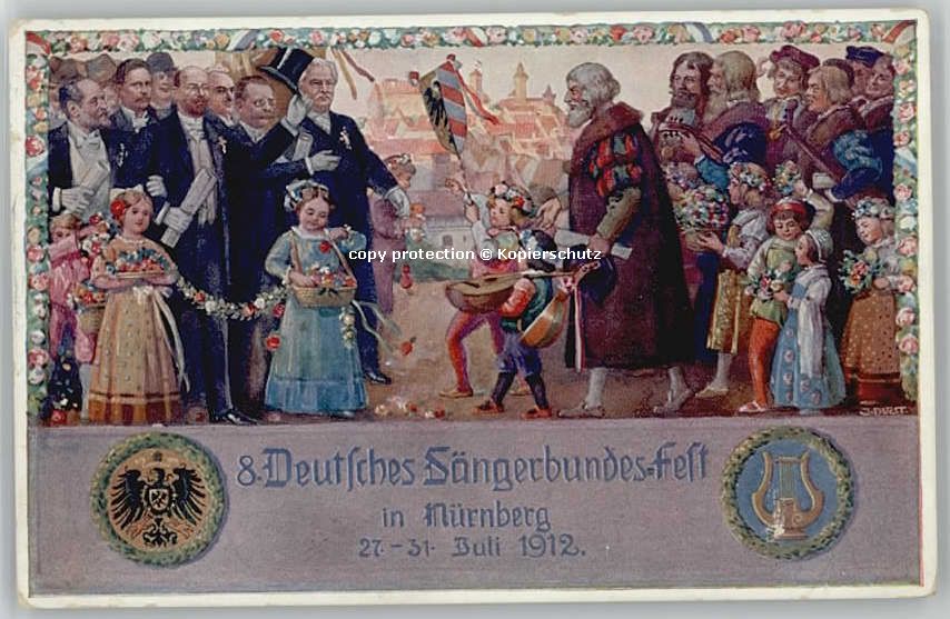 Nuernberg Nuernberg Saengerbundesfest * 1912