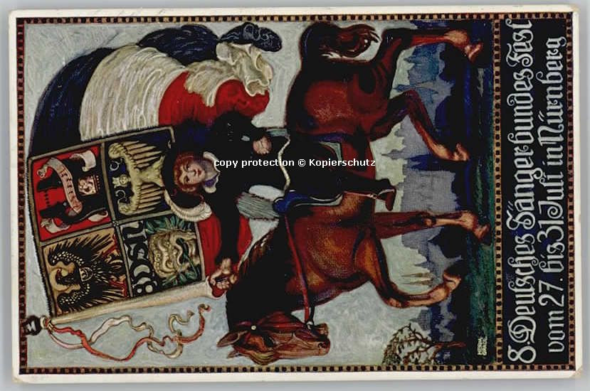 Nuernberg Nuernberg Saengerbundesfest x 1912