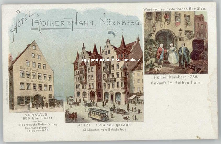 Nuernberg Nuernberg Hotel Rother Hahn * 1900