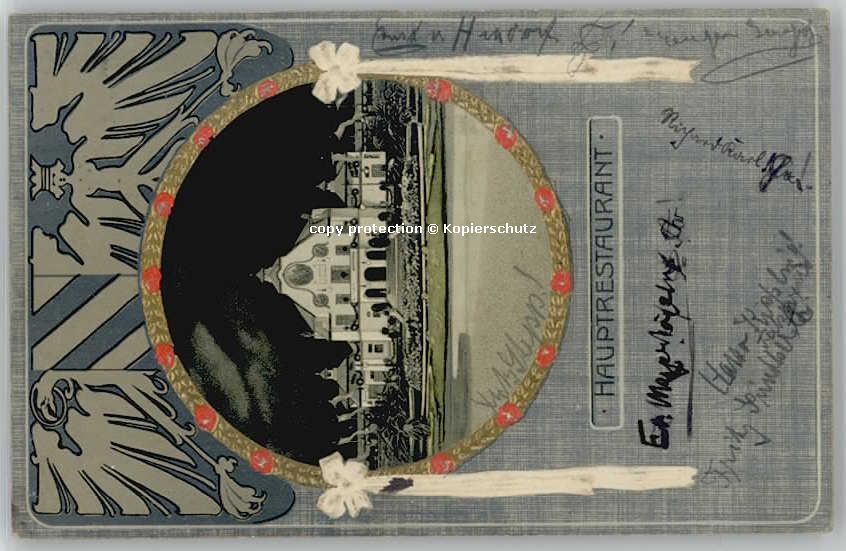 Nuernberg aupt Restaurant  x 1906