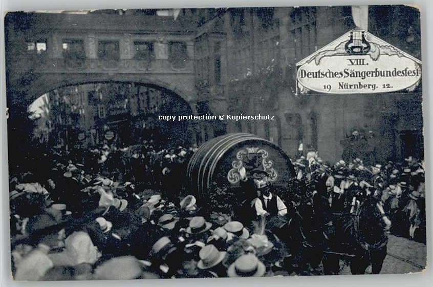 Nuernberg Nuernberg Saengerbundesfest * 1912