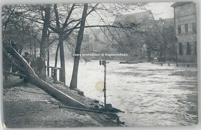NueRNBERG  CITY ochwasser-Katastrophe Insel Schuett x 1909