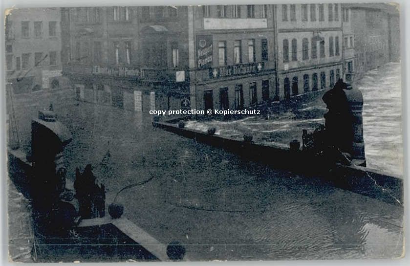 NueRNBERG  CITY ochwasser-Katastrophe Museumsbruecke * 1909
