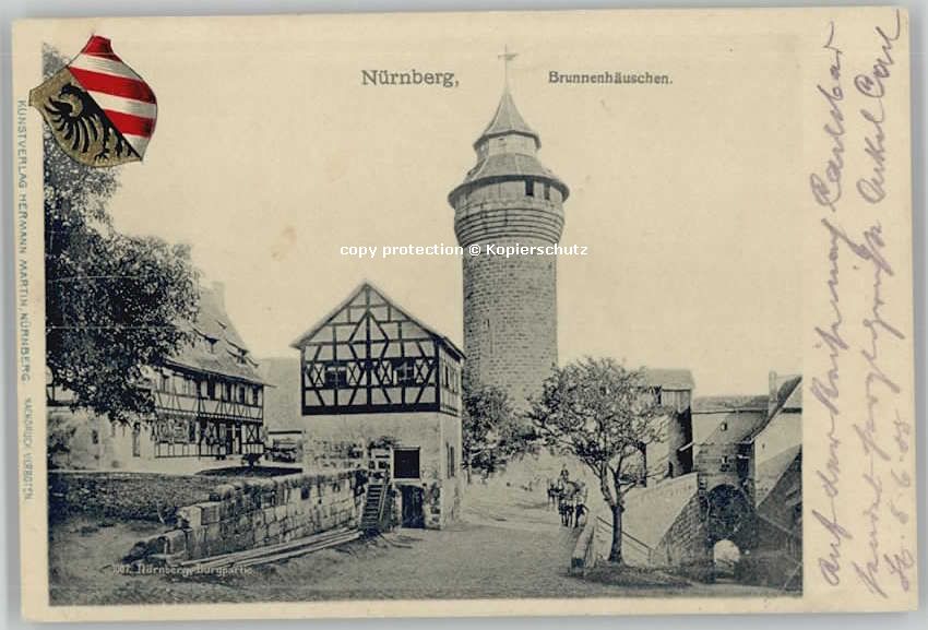 NueRNBERG  CITY runnenhaeuschen x 1905