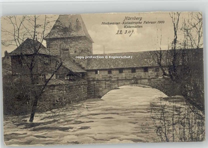 Nuernberg ochwasserkatastrophe Kasematten x 1909