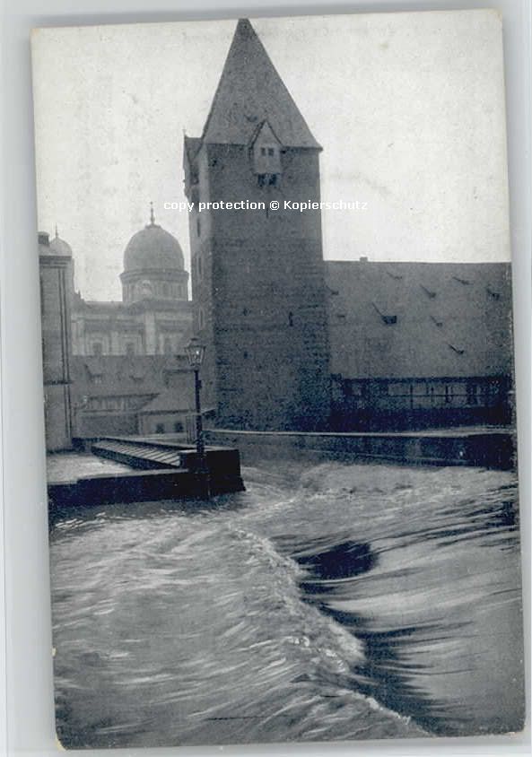 NueRNBERG  CITY ochwasser-Katastrophe Bergauerplatz * 1909