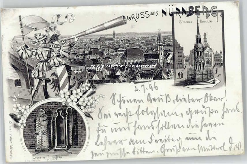 Nuernberg Nuernberg Eiserne Jungfrau x 1896