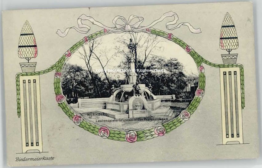 Nuernberg autenspielerbrunnen * 1910