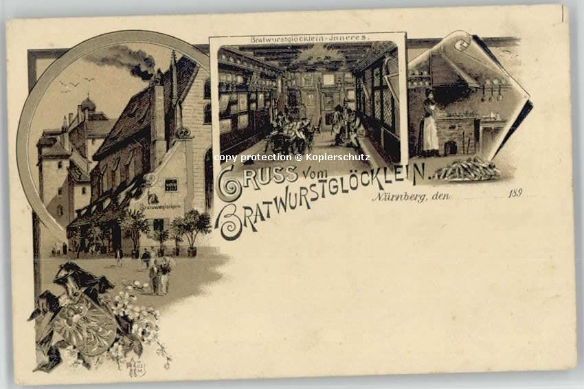 Nuernberg ratwurstglöcklein * 1900
