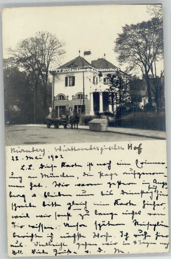 Nuernberg handschriftlich] Württembergischer Hof