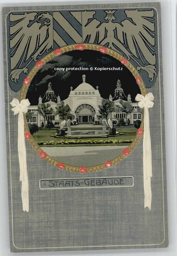 Nuernberg taatsgebäude Prägedruck * 1906