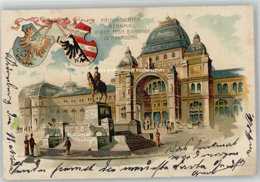Nuernberg Nuernberg Prinzregenten-Denkmal x 1901
