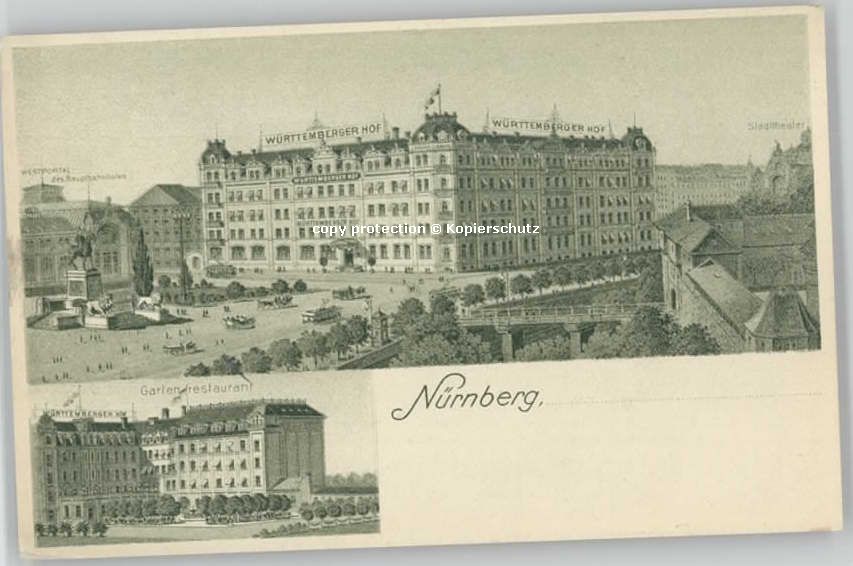 Nuernberg Nuernberg Wuerttemberger Hof * 1913