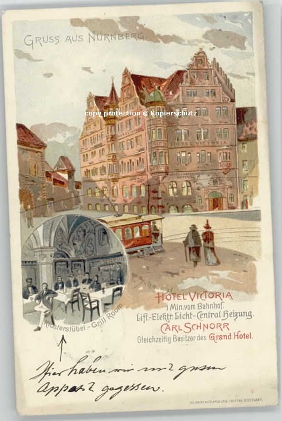 Nuernberg Nuernberg Hotel Victoria x 1900