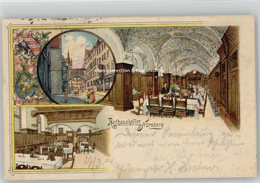 Nuernberg Nuernberg Rathauskeller x 1904