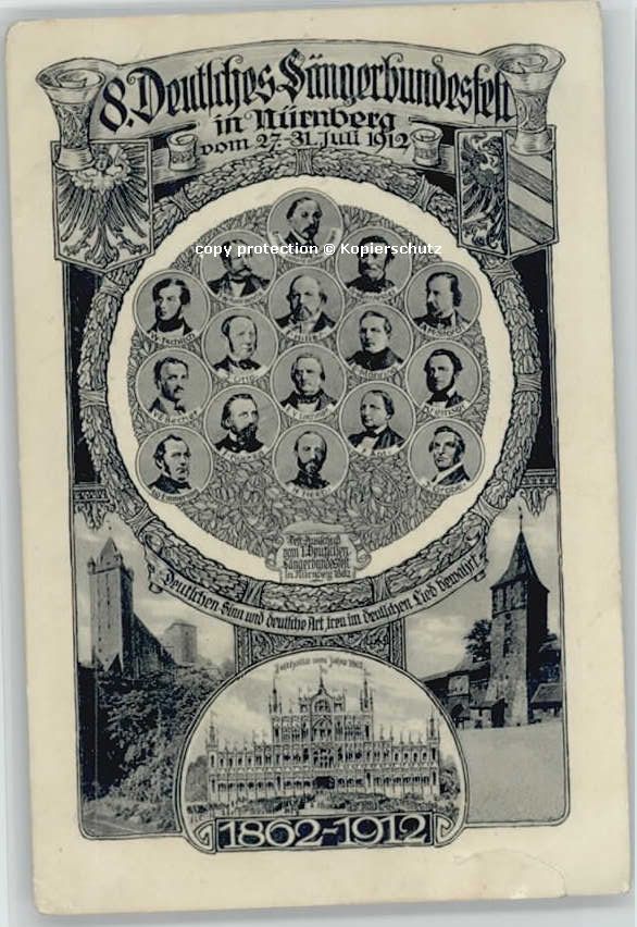 Nuernberg Nuernberg Saengerbundesfest x 1912