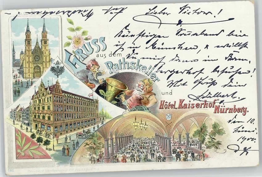 Nuernberg Nuernberg Ratskeller x 1900