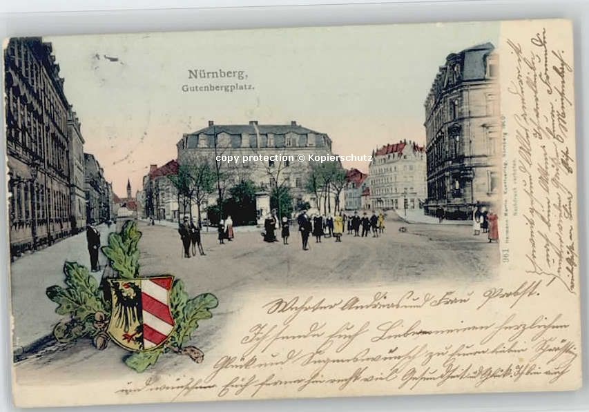 Nuernberg utenbergplatz x 1901