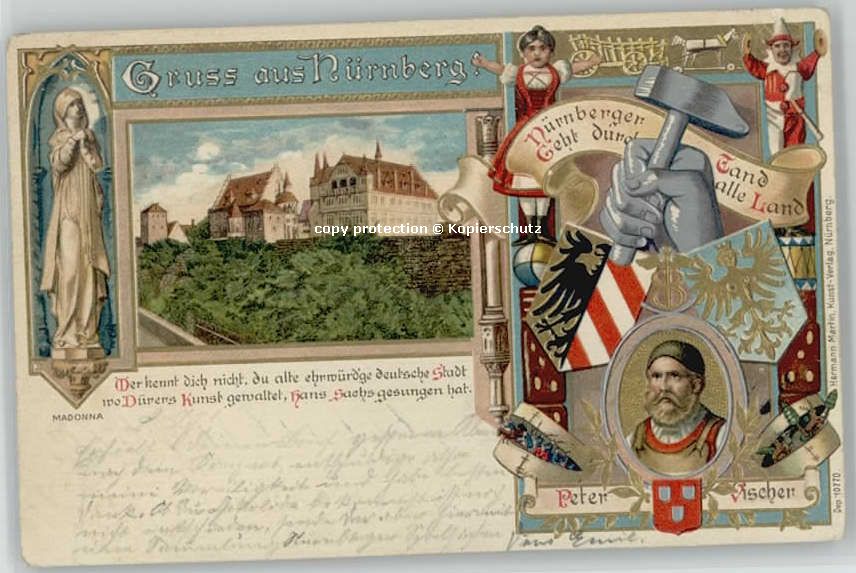 Nuernberg Nuernberg Peter Vischer Reim x 1902