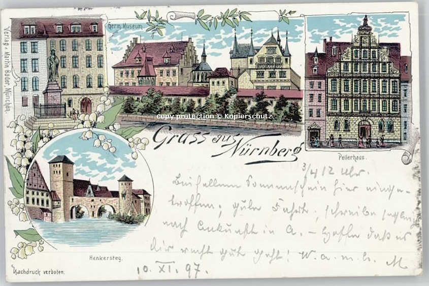 Nuernberg Nuernberg Henkersteg Pellerhaus x 1897