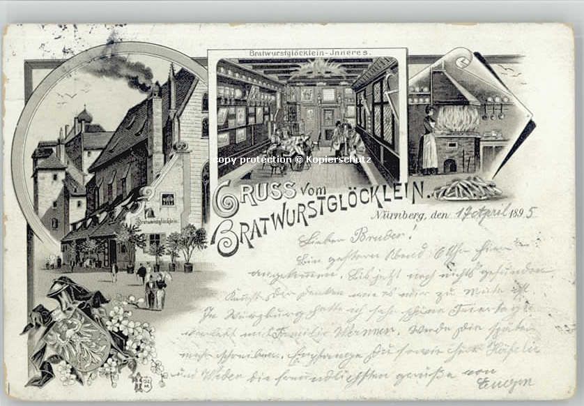 Nuernberg Nuernberg Bratwurstgloecklein x 1895