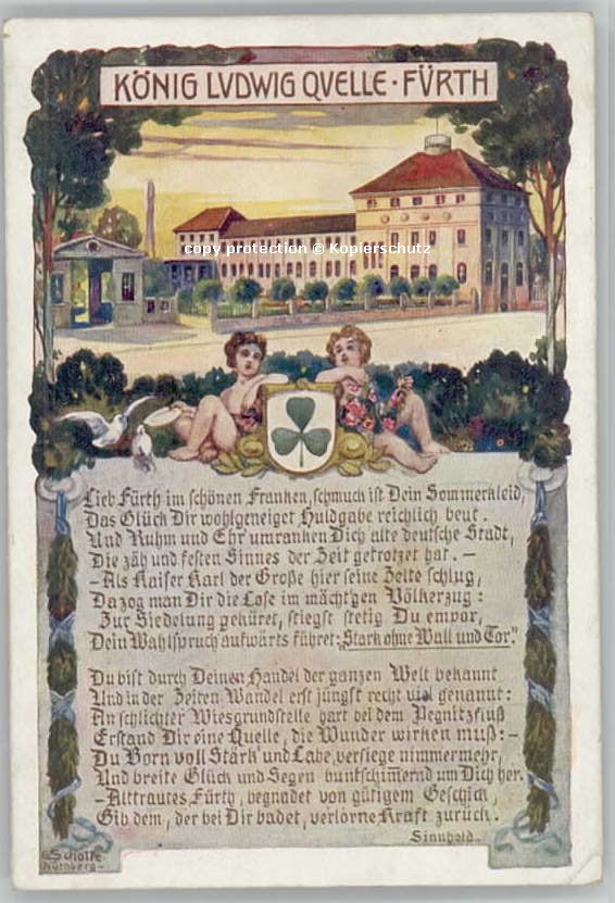 Fuerth Bayern Fuerth Koenig Ludwig Quelle Reim Künstl