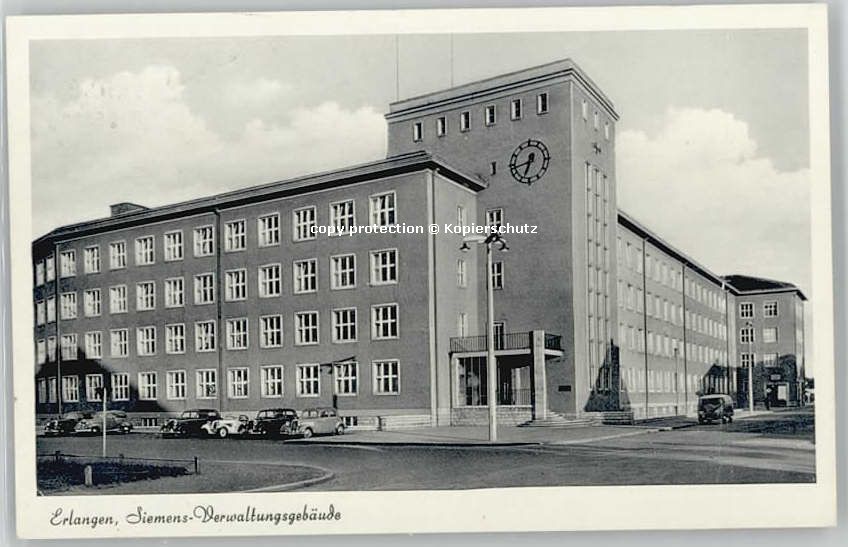 ERLANGEN Bayern Siemens-Verwaltungsgebaeude x 1954