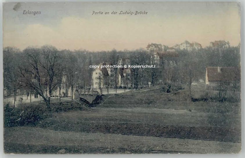 ERLANGEN Bayern Ludwig-Bruecke x 1924