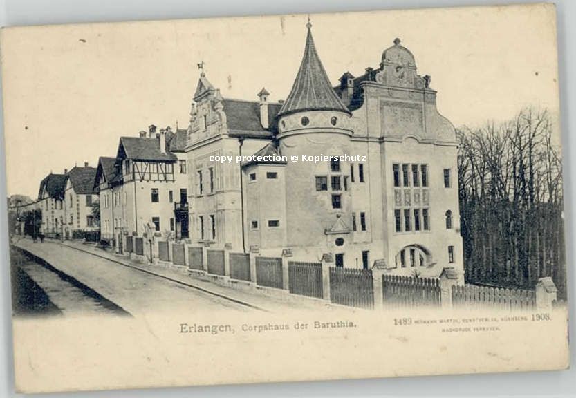 Erlangen Corpshaus Baruthia * 1903
